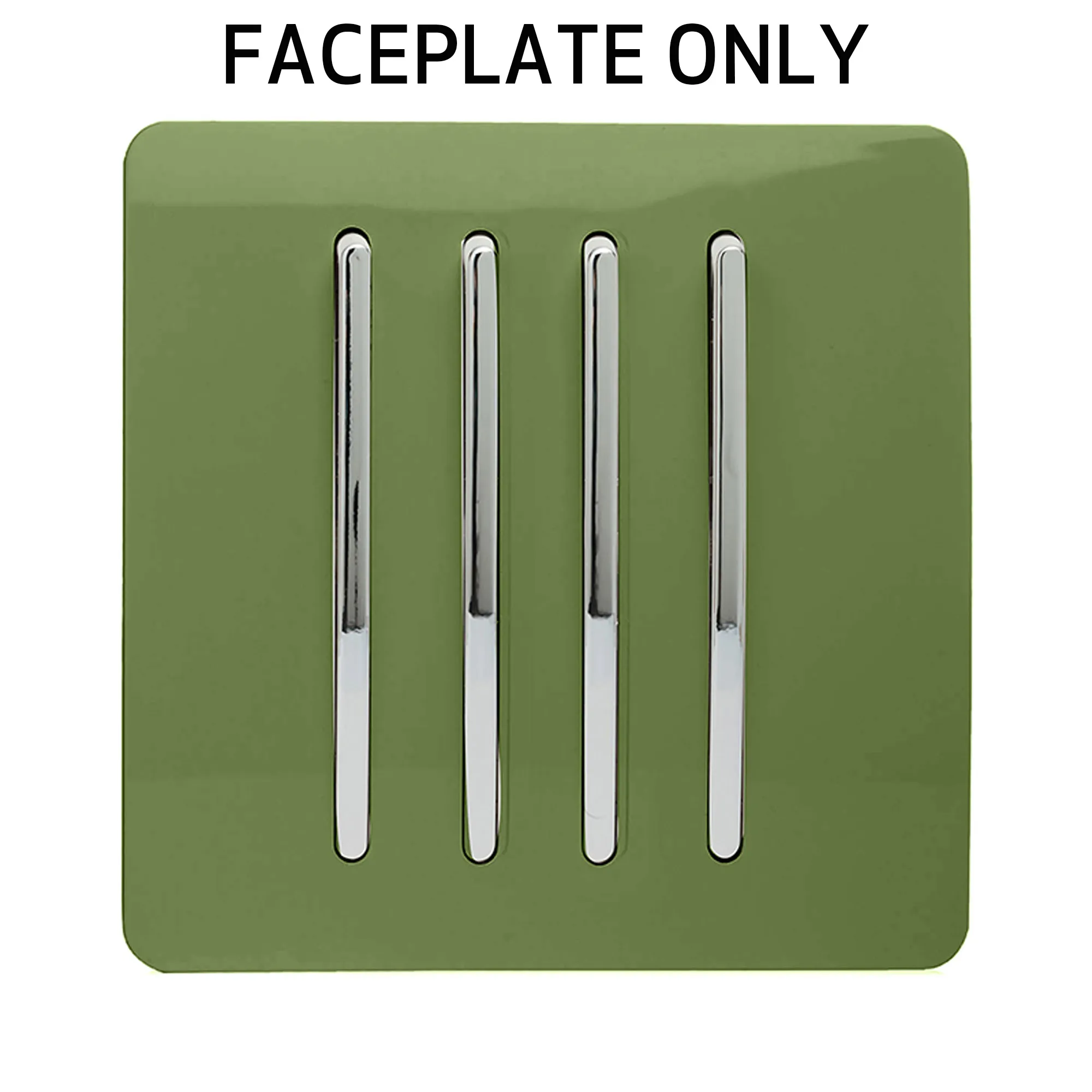 Moss Green Spare Plate Wiring Accessories Trendi Decorative Screwless